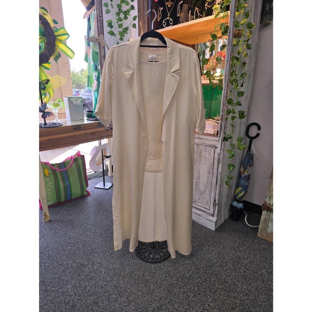 NEW ANONYME women's vicose coat in beige
